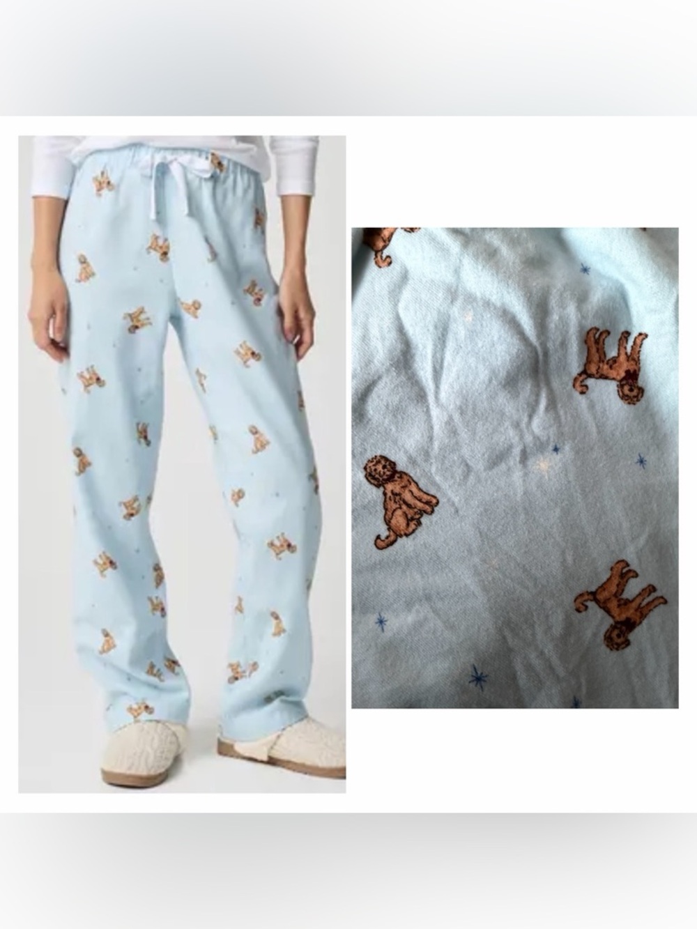 J. Crew Golden Doodle Fleece Pajama Pant